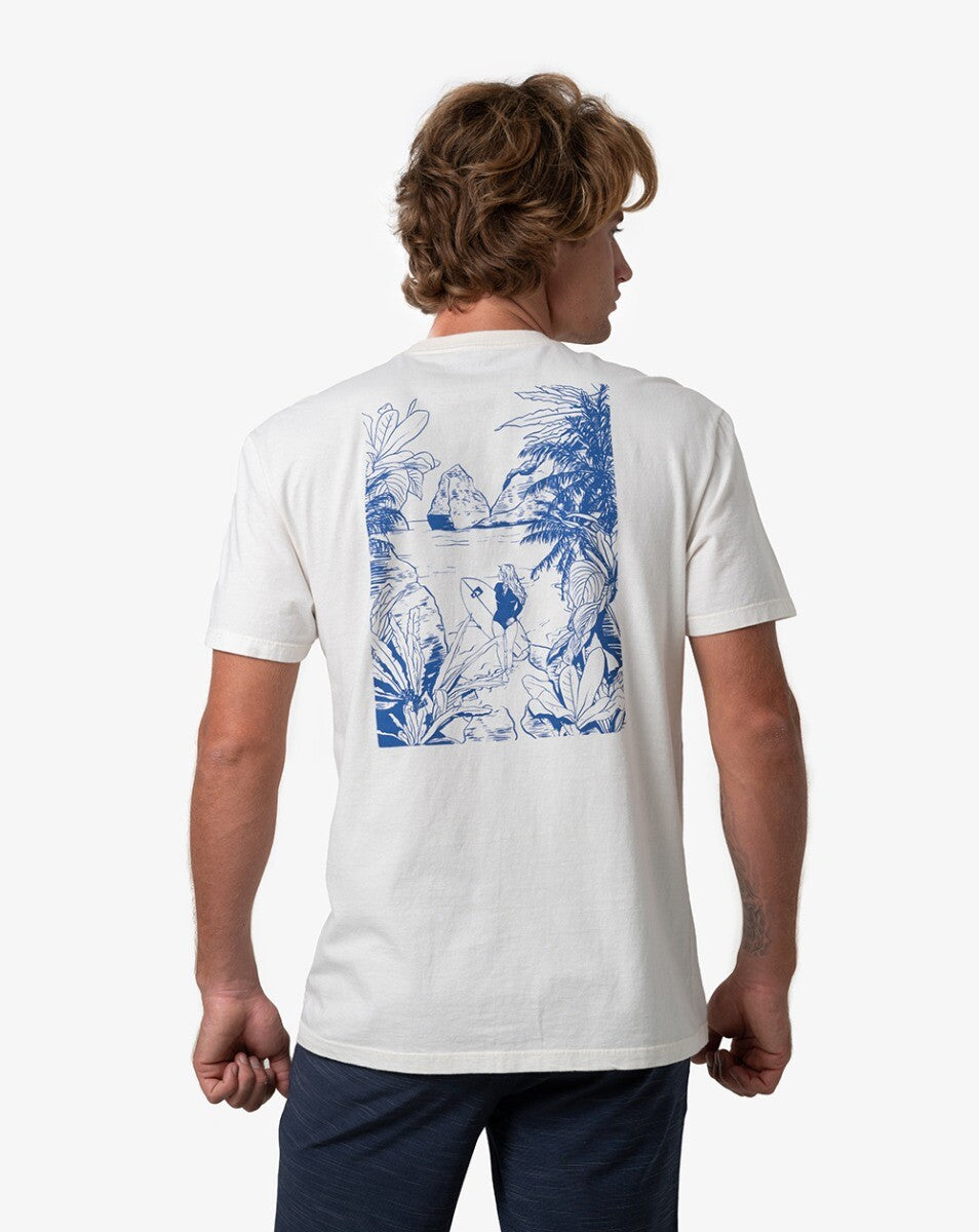 Camiseta All Gender Surfer Girl - Off White