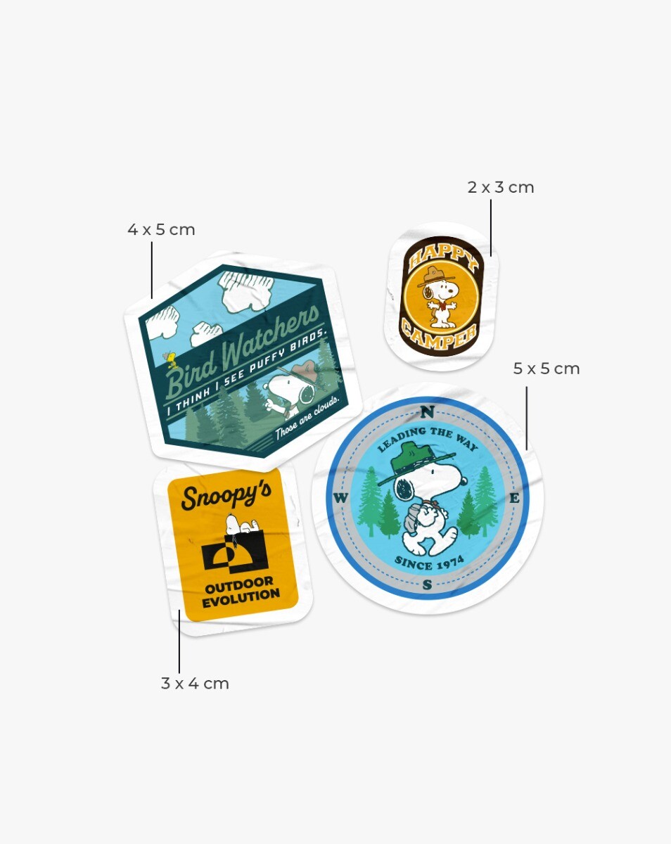 Pack de Adesivos Snoopy Camper