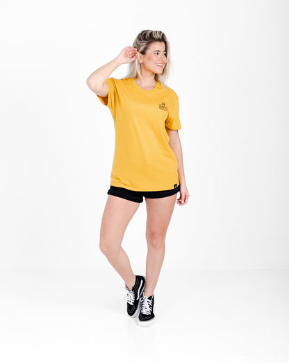 Camiseta All Gender Be Happy - Amarelo Mango