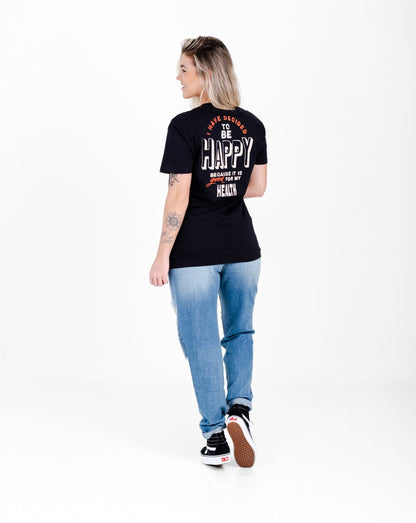 Camiseta All Gender Be Happy - Preta
