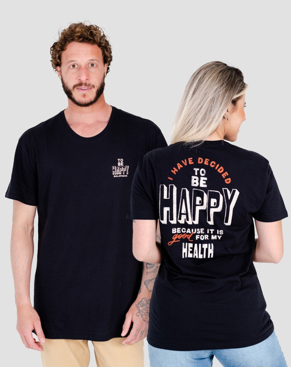 Camiseta All Gender Be Happy - Preta