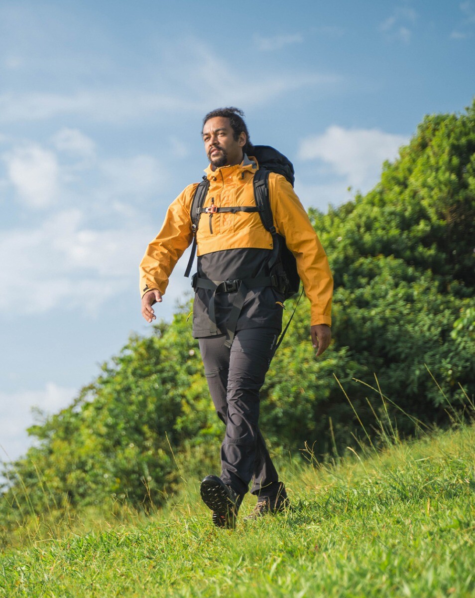 Jaqueta Anorak Impermeável Masculina Snow - Amarelo e Preto