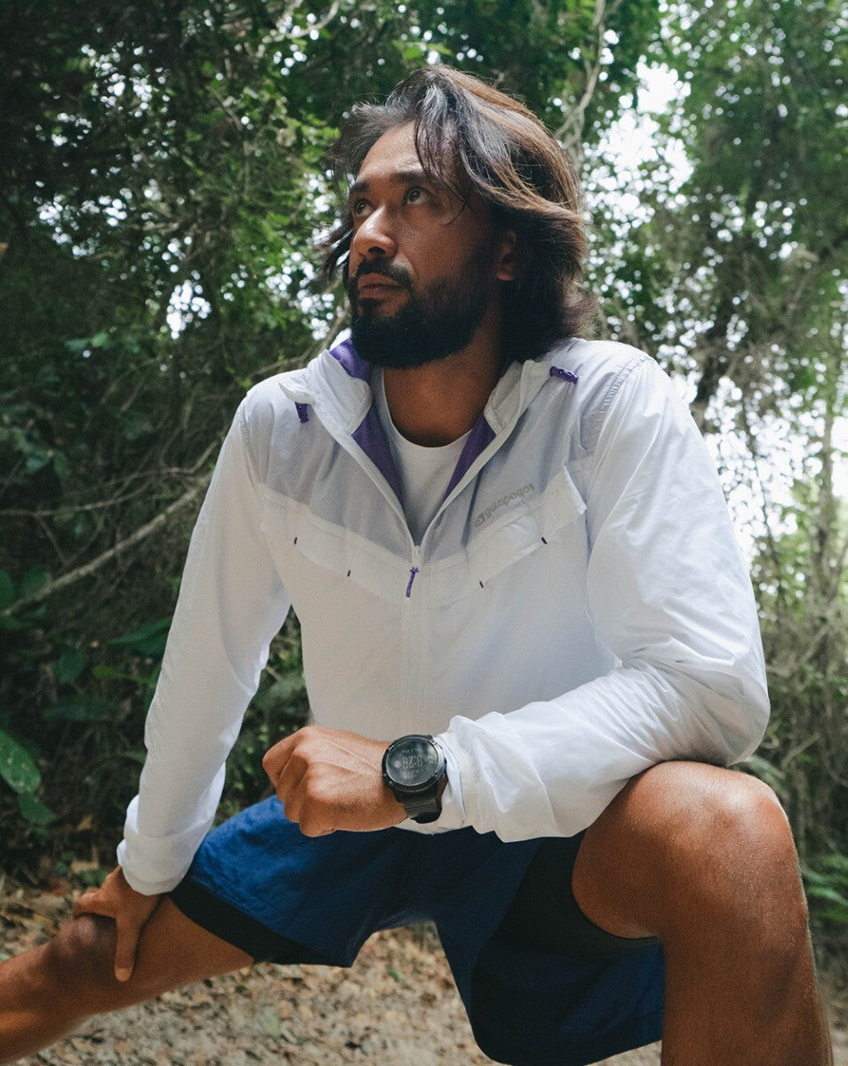 Jaqueta Corta Vento Apex - Branco e Violeta