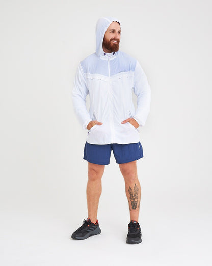 Jaqueta Corta Vento Apex - Branco e Violeta