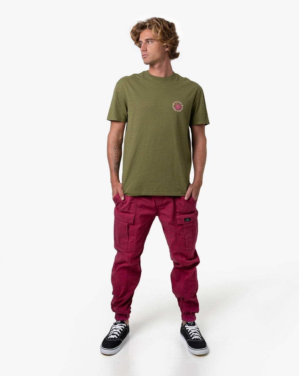 Camiseta All Gender Flora - Verde Oliva