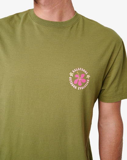 Camiseta All Gender Flora - Verde Oliva